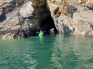 grottes en kayak